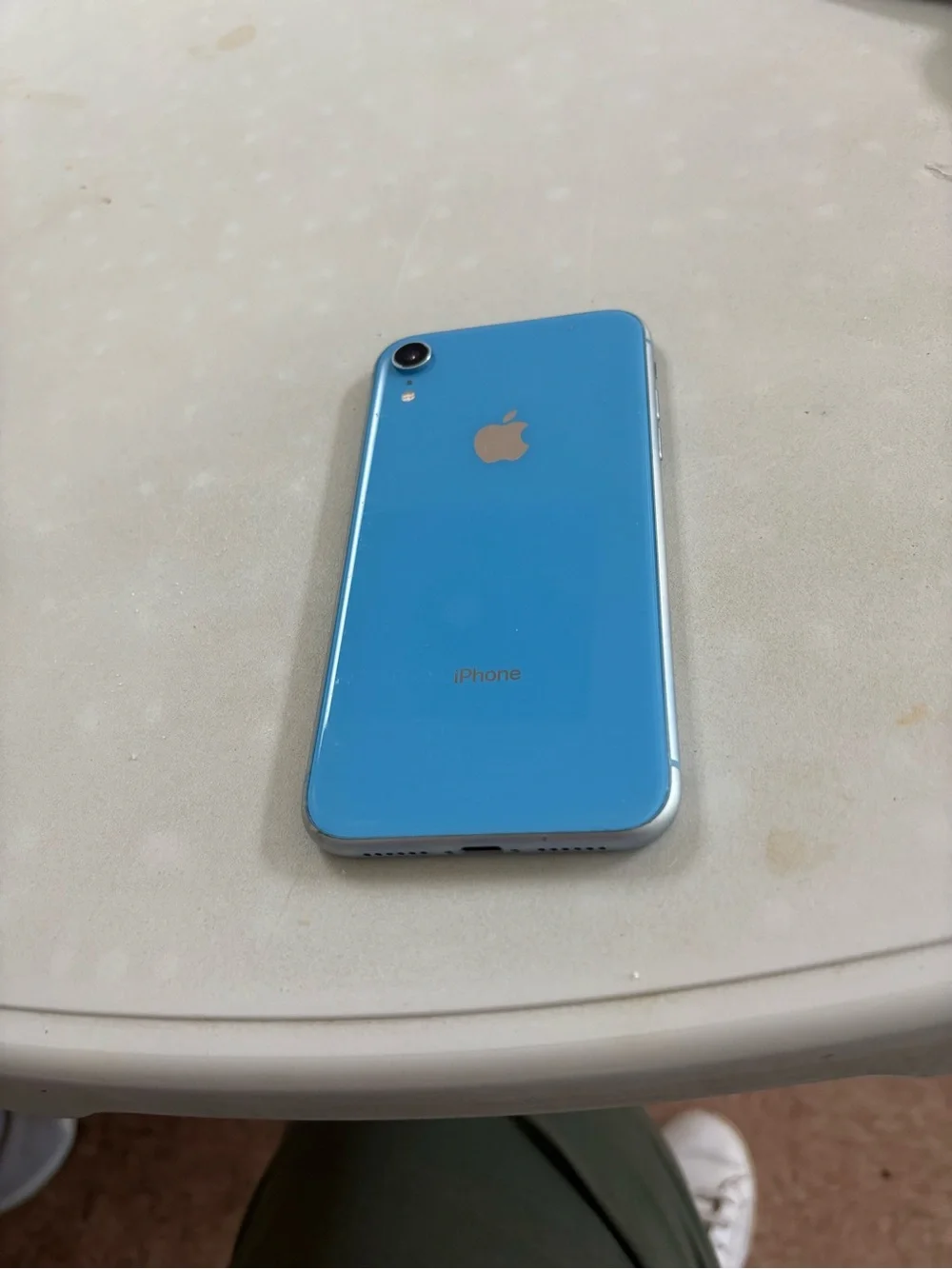 Apple iPhone XR Blue with Silver Frame